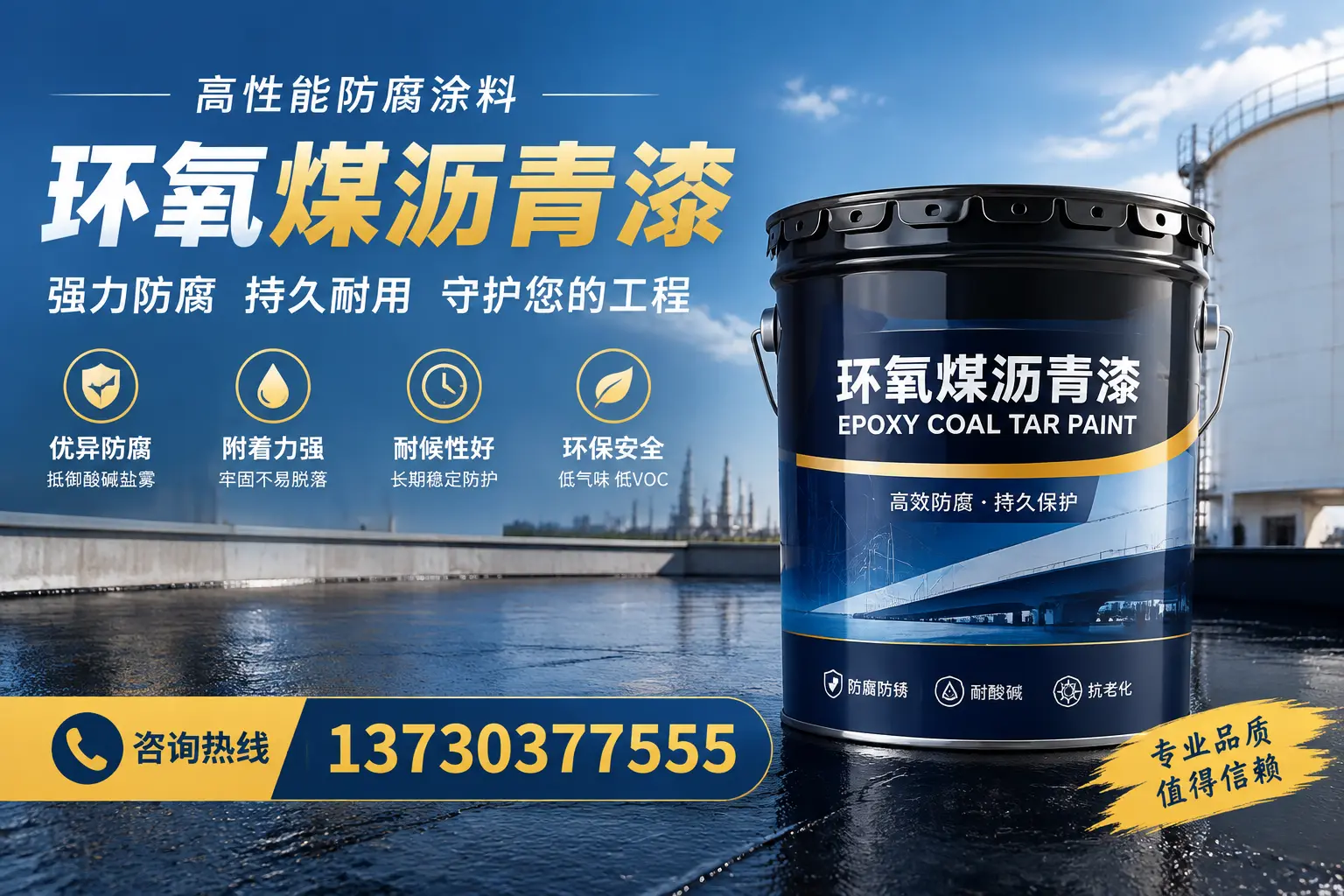环氧煤沥青漆的耐久性分析，适合福鼎的使用场景